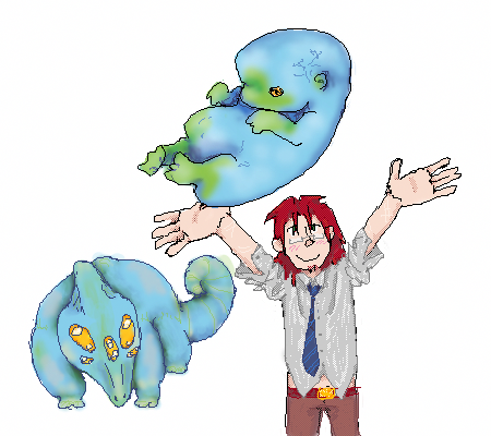 mik with creature of some sort by non333333